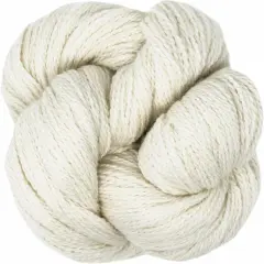 Organic Wool Yarn - Ecolana Certified Organic, Pacific Northwest Hand Dyed, #2 Fingering /Sport Weight, Knit, Crochet, Weave. Alabaster