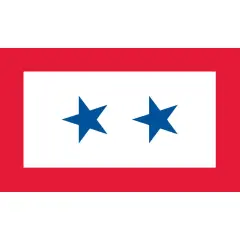 Family Member In Service Two Star Flag with Grommets 3ft x 5ft