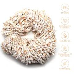 White Opal Chip Beads, 34 Inch, Natural Chip Strands, Drilled Strung Nugget Beads, 3-7mm, Polished, GemMartUSA (CHWO-70001)