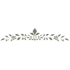 Floral Scroll Wall Stencil | 2760 by Designer Stencils | Pattern Stencils | Reusable Stencils for Painting | Safe & Reusable Template for Wall Decor | Try This Stencil Instead of a Wallpaper | Easy to Use & Clean Art Stencil Pattern