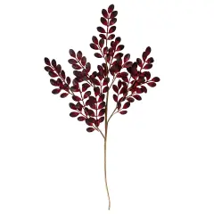 Northlight Glittered Leaves Artificial Christmas Spray - 37" - Red