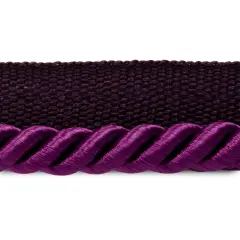 20 yards of Emmerson 1/4" Twisted Lip Cord Trim | 20 yard cut Purple