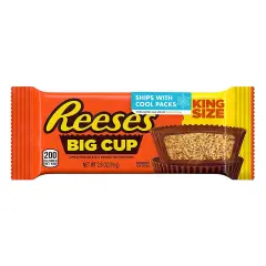 REESE'S Big Cup Milk Chocolate Peanut Butter, Gluten Free, Bulk Cups Candy King Size Packs, 2.8 oz- Case of 16