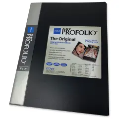 Itoya Original Art Profolio - 12" x 9", Black, Portrait, 24 Pages