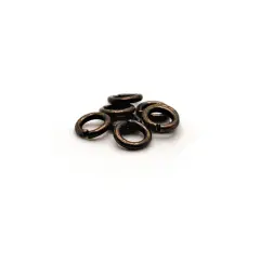 100, 500 or 1,000 Pieces: 5 mm Antiqued Copper Open Jump Rings, 18g