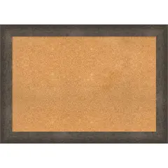Dappled Wood Framed Corkboard, Natural Cork Dappled Light Bronze