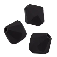 Preciosa Crystal Bicone Bead 3mm Matte Jet (Package of 50)