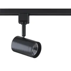 12W 1 Light LEDTrack Head Small Cylinder Black 36 Deg. Beam