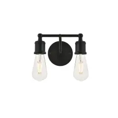 Serif 2 light black Wall Sconce