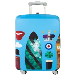 LOQI Hey Studio London Luggage Cover, Medium