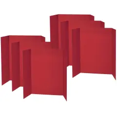Presentation Board, Red, Single Wall, 48" x 36", Pack of 12