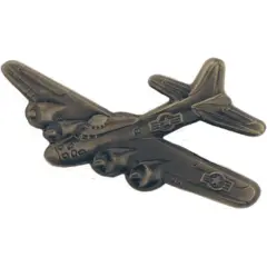 B-17 Flying Fortress Airplane Pin Pewter 1 1/2"