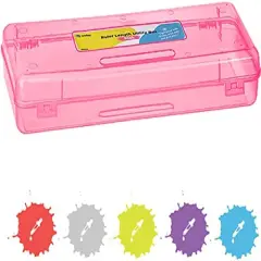 Enday Multipurpose Ruler Length Utility Box Pink