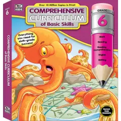 Carson Dellosa Comprehensive Curriculum of Basic Skills 6th Grade Workbooks All Subjects, Reading Comprehension, Language Arts, Grammar, Math, and Writing Practice, Classroom or Homeschool Curriculum
