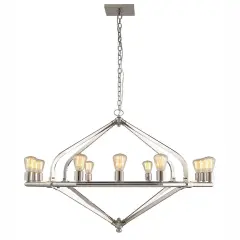 Illumina 12 light polished Nickel Pendant