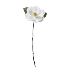 Northlight Artificial Magnolia Christmas Stem Spray - 31" - White