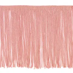 5 Yards of 6" Chainette Fringe Trim, Polyester, Decorative, Versatile for Costumes Mauve