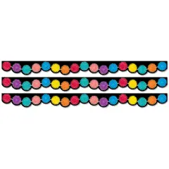 Pom Poms EZ Border, 48 Feet Per Pack, 3 Packs