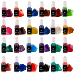 Resin Liquid Pigment - 24 Pearlescent Colors - 0.33 oz/10 ml each