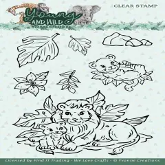 Find It Trading Yvonne Creations Clear Stamps-Lion, Young And Wild