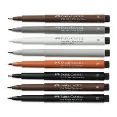 Faber-Castell Pitt Artist Pens- Classic, Set of 8, Assorted