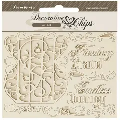 Stamperia Decorative Chips 5.5"X5.5"-Sir Vagabond In Fantasy World Fantasy Tr