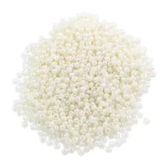 Czech Seed Bead 11/0 (2mm) Beads Luster White Beads