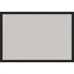 Grace Narrow Framed Corkboard, Grey Cork Metallic Black