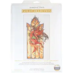 Dimensions Counted Cross Stitch Kit 10"x17"-Dancing Fall Fairy 18 Count