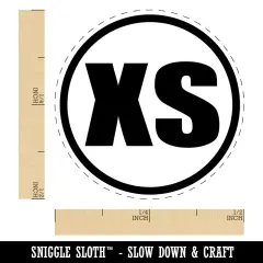 Extra Small XS Size Tag Self-Inking Rubber Stamp Ink Stamper for Stamping Crafting Planners Yellow