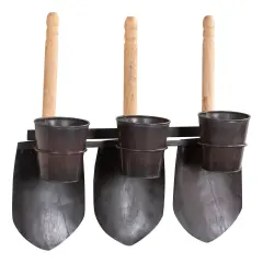 Irvins Country Tinware Garden Tool Flower Rack Black