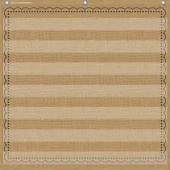 7-Pocket Pocket Chart, Burlap Design, 28" x 28"