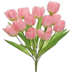 Select Artificials Pink Tulip Artificial Floral Bush