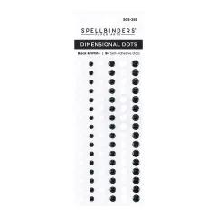 Spellbinders Dimensional Enamel Dots-Black & White