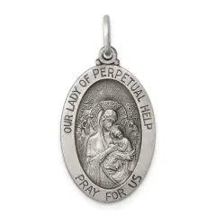 Sterling Silver Our Lady of Perpetual Help Medal