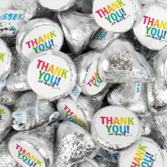 Hershey's Kisses Thank You Candy Employee Appreciation Chocolate - Colorful Thank You