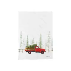 Holiday Truck Cruiser Printed Flour Sack Kitchen Towel Dishtowel