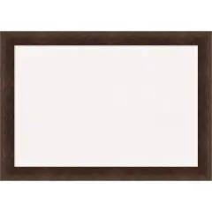 Warm Walnut Wood Framed Corkboard, White Cork