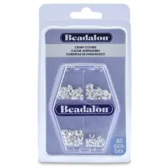 Beadalon Crimp Covers Variety Pack 80/Pkg-Silver-Plated