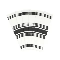 Striped Kitchen Towels Black