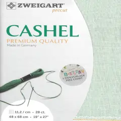 PrecutZweigart Cashel 28 count Sapphire Green