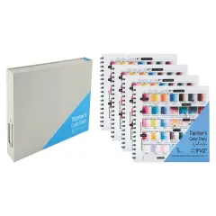 HG Art Concepts Painters Watercolor & Mixed Media Diary With Binder Case - 9x12" Spiral-Bound Acid-Free Color Swatch Book