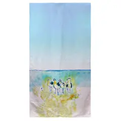 Betsy Drake Abstract Gulls II Beach Towel Multicolor