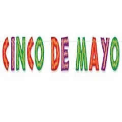 Glittered Cinco De Mayo Streamer (Pack of 12)