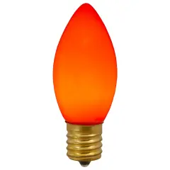 Northlight C9 Opaque Christmas Replacement Bulbs - Orange - 4ct