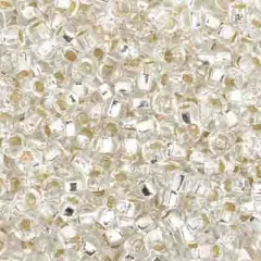 John Bead 8/0 Silver Lined Czech Glass Seed Beads, 500g Crystal
