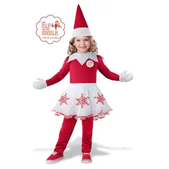 Fun World The Elf on the Shelf Toddler Girl Elf Christmas Costume - Large Red