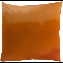 Tiwari Home 22" Tangerine Orange Solid Square Throw Pillow