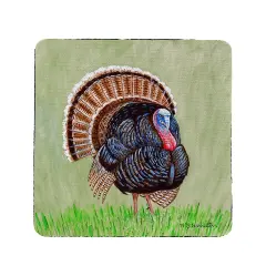 Betsy Drake Wild Turkey Neoprene Coaster Set of 4
