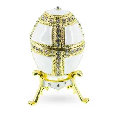 1890 Danish Palaces Royal Imperial Easter Egg in White